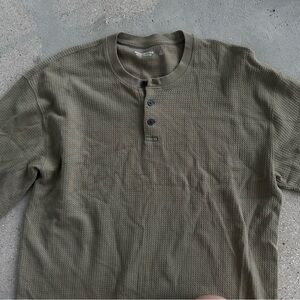 Abercrombie waffle Henley